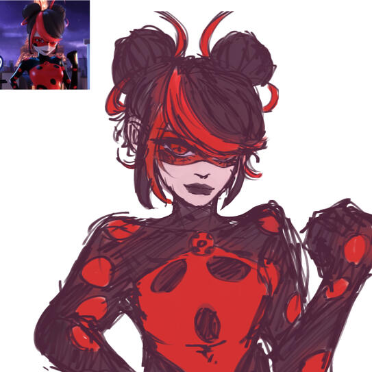 FLAT COLOR (sorry for the messy sketch, couldn't find a better example)